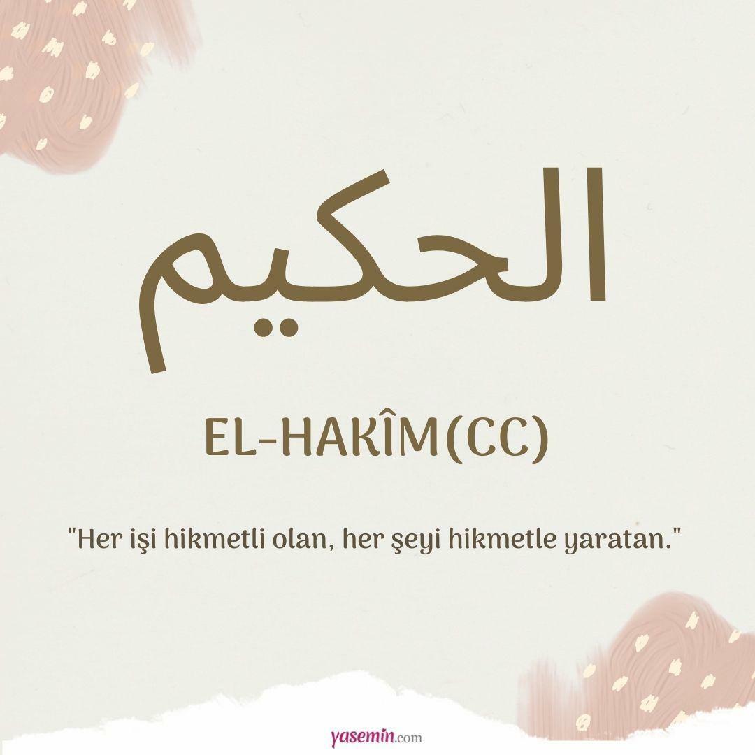 Čo znamená al-Hakim (cc)?