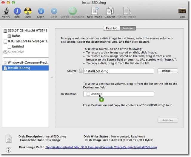 Apple OS X Lion: Ako vytvoriť bootovateľný disk