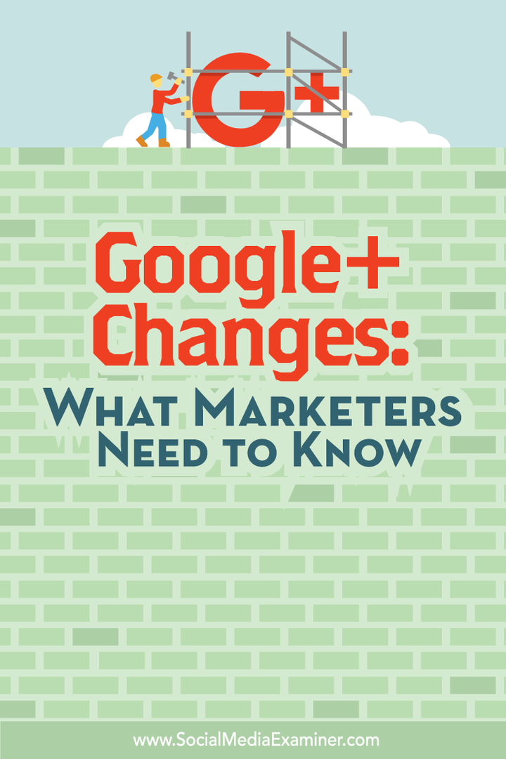 Zmeny v Google+: Čo musia marketingoví pracovníci vedieť: Vyšetrovateľ v sociálnych sieťach