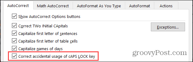 Automatické opravy Caps Lock v systéme Windows