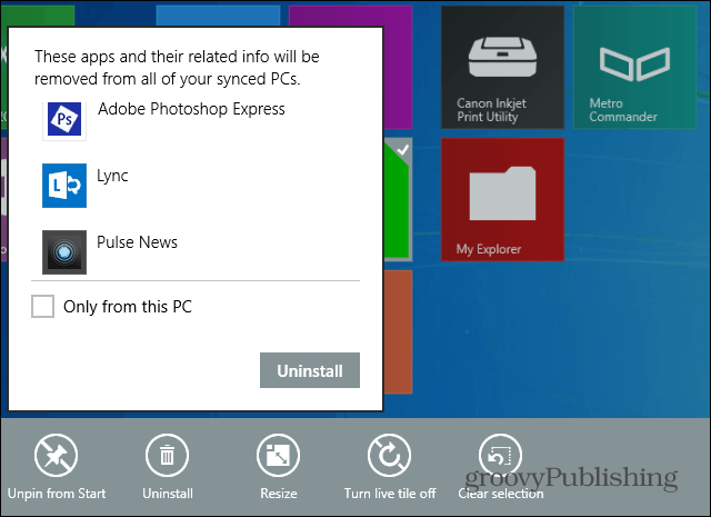 Systém Windows 8.1 uľahčuje odinštalovanie viacerých aplikácií naraz