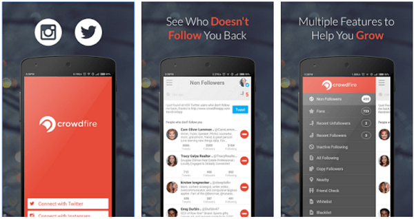 Crowdfire vám pomáha publikovať na Twitteri a Instagrame, spravovať vašich sledovateľov a pod.