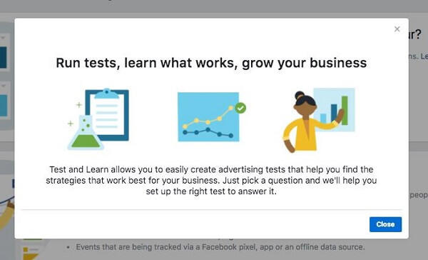 Facebook Business Manager uvádza nový testovací a výučbový nástroj.