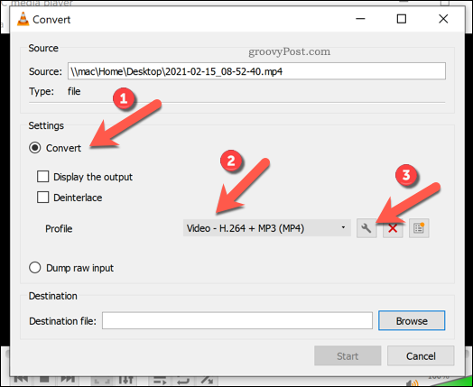 Nastavenie nastavenia prevodu vo VLC vo Windows