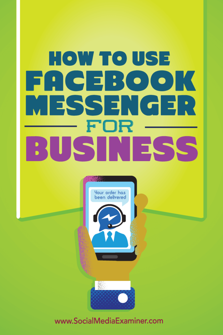 facebook messenger pre podnikanie