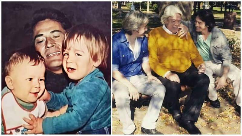 Cüneyt Arkın zdieľal svoje fotografie urobené pred 40 rokmi so svojimi deťmi