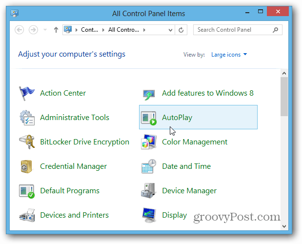 Automatické prehrávanie pracovnej plochy Windows 8