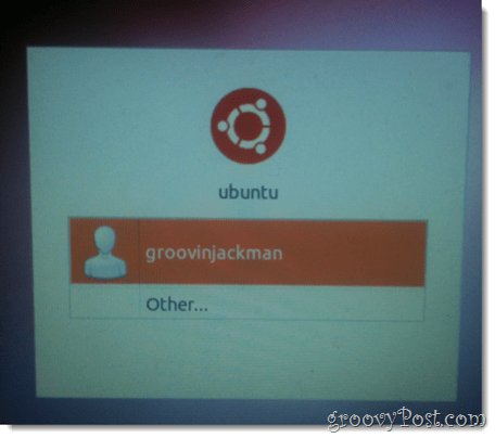 vyberte nového používateľa Ubuntu