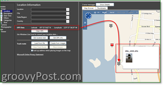 Microsoft Pro Photo Tools GPS Pridajte metadáta pre GEO:: groovyPost.com