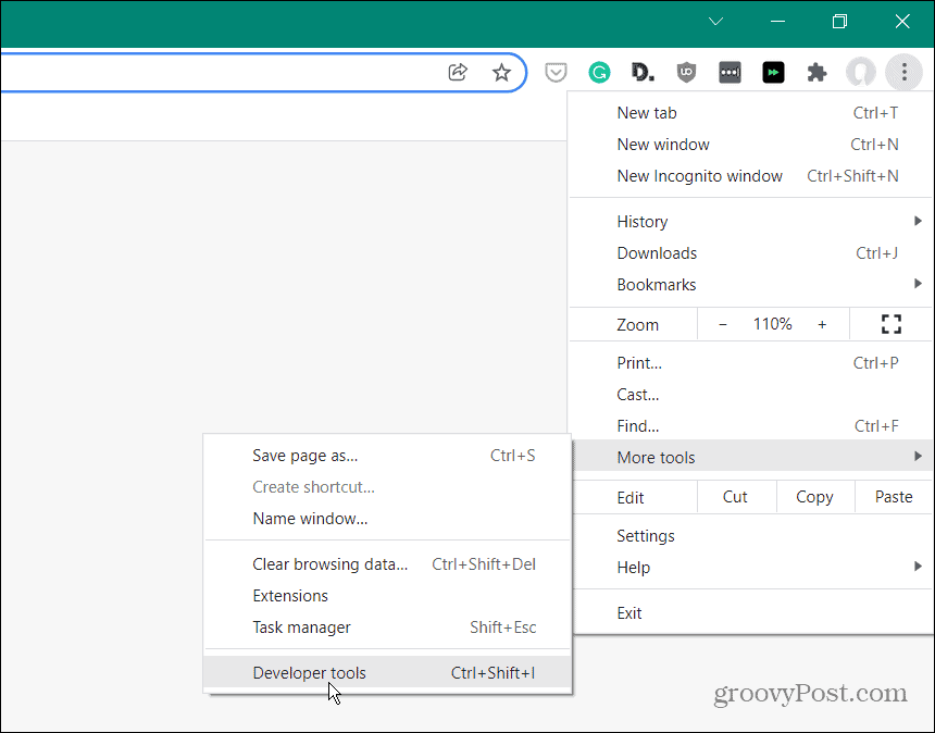 Nástroje pre vývojárov prehliadača Chrome