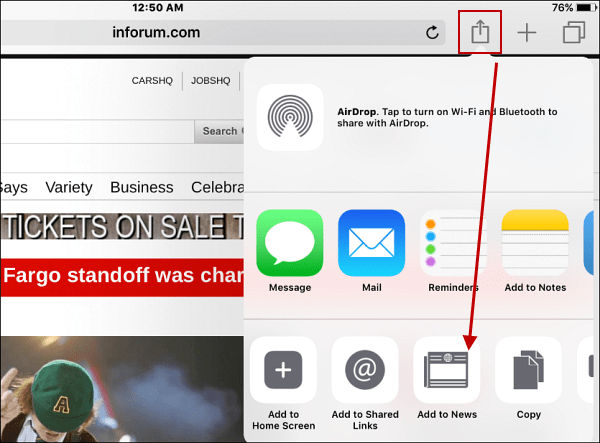 Aplikácia iOS Apple News: Pridajte kanály RSS pre stránky, ktoré skutočne chcete