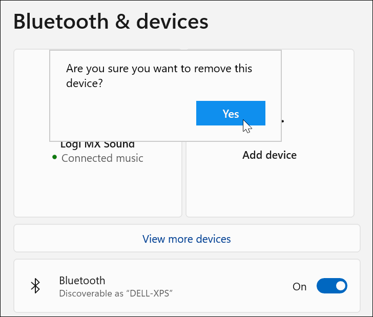 Overte odstránenie zariadenia Bluetooth