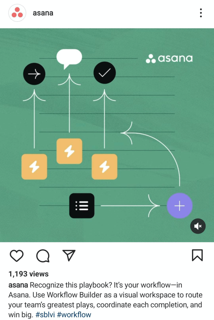 príklad video príspevku na Instagrame zvýrazňujúceho funkciu produktu
