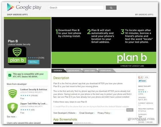 plán b obchod Google Play