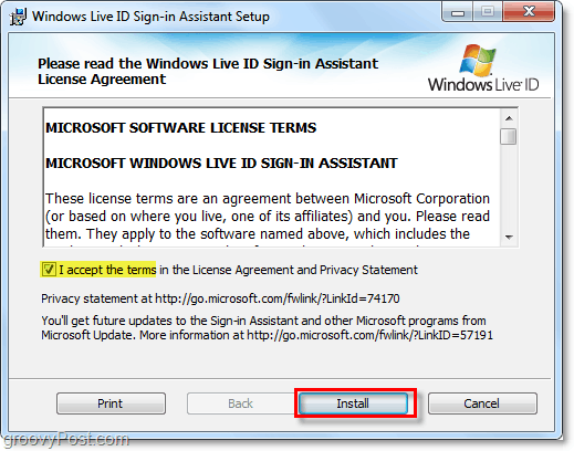 Prepojte svoj účet Windows 7 inštaláciou asistenta prihlásenia s priamym identifikátorom