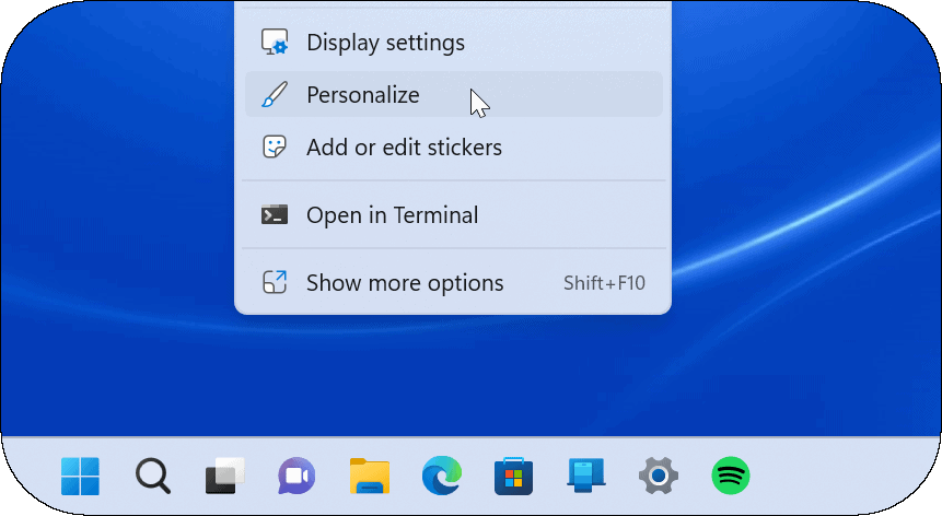 Prispôsobte si systémové ikony Windows 11