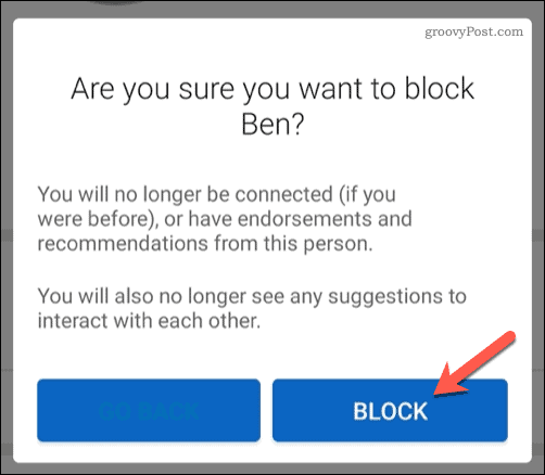 Blokovanie používateľa na LinkedIn