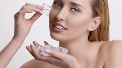 Aké sú prínosy ľadu pre pokožku? Je ľad aplikovaný na akné?