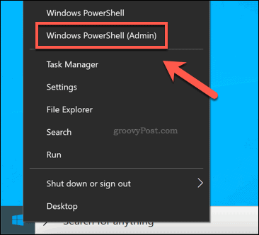 Spustenie okna Windows PowerShell