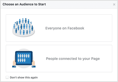 Facebook Audience Insights si vyberá publikum, ktoré má začať