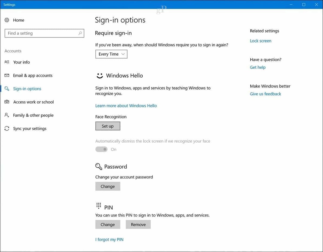 Ako nastaviť rozpoznávanie tváre Windows Hello na prihlásenie do systému Windows 10