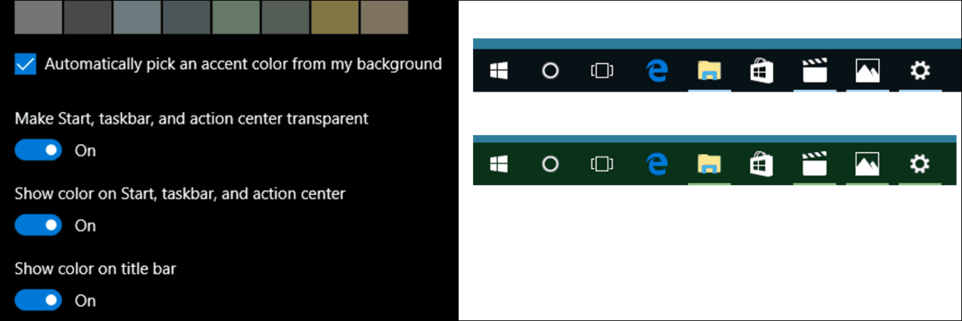 Aktualizujte farby systému Windows 10 v nastaveniach Prispôsobenie