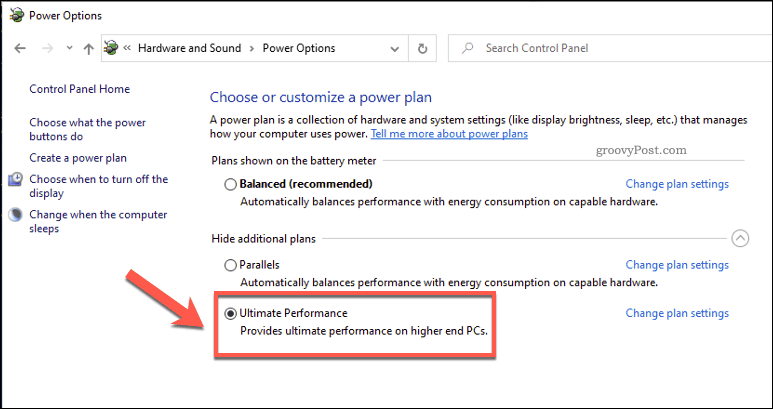 Povoľte režim maximálneho výkonu v systéme Windows 10