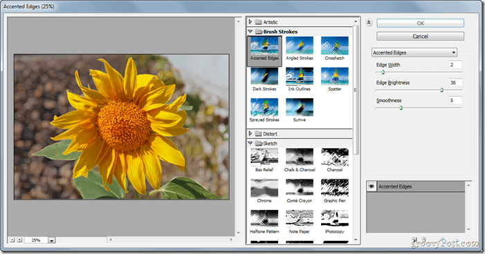 GroovyPost vyučuje Photoshop: Základy filtrov vrátane likvidácie