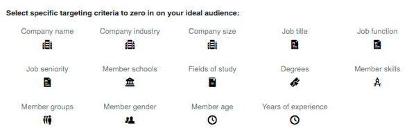 Do svojej kampane LinkedIn môžete pridať ďalšie možnosti zacielenia.