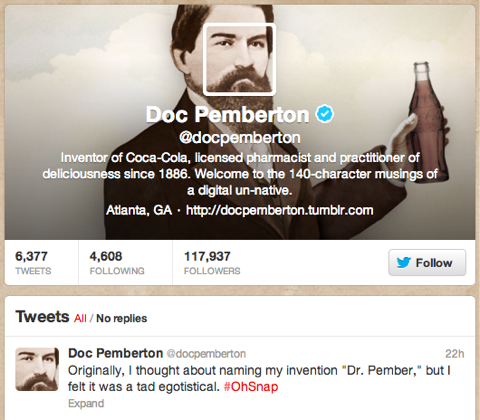 doc pemberton twitter