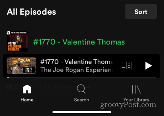 Použite hlasové príkazy Spotify Joe Rogan JRE podcast