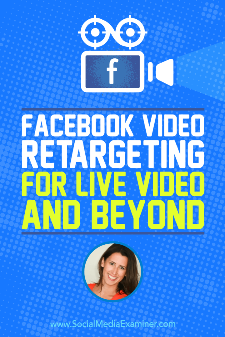 Retargeting videa na Facebooku pre živé video aj mimo neho, obsahujúci postrehy od Amandy Bondovej v podcaste o marketingu sociálnych médií.