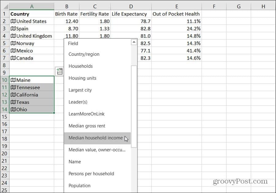 import údajov o stave do programu Excel
