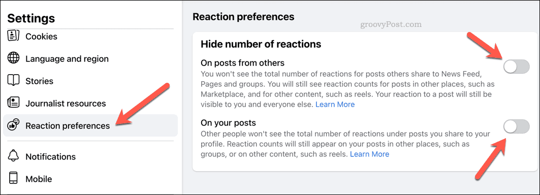 Zmeňte predvoľby reakcií na Facebooku