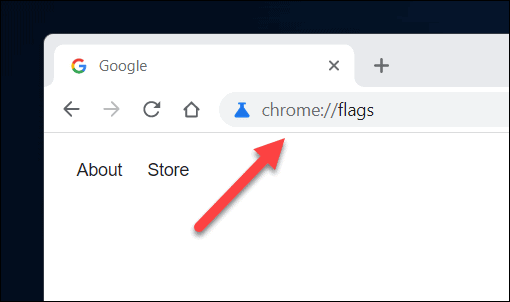 Prístup k ponuke Príznaky prehliadača Chrome