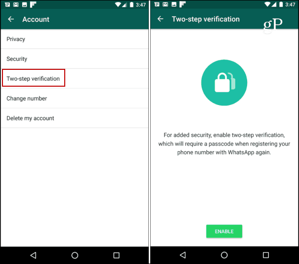 Ako zabezpečiť svoj účet WhatsApp pomocou dvojstupňového overenia