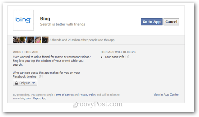 bing facebooková aplikácia pre tapetu