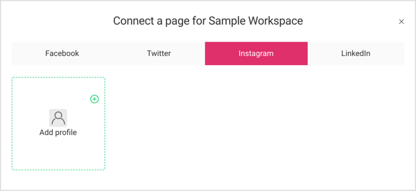 Pripojte účet Instagram k plánovateľnému pracovnému priestoru