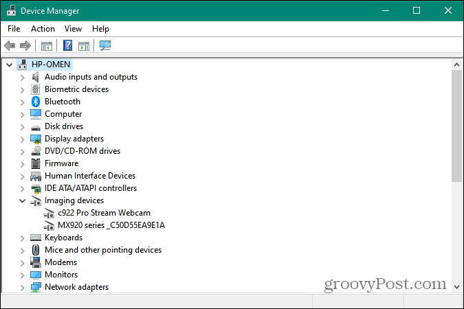 Správca zariadení spustený v systéme Windows 10