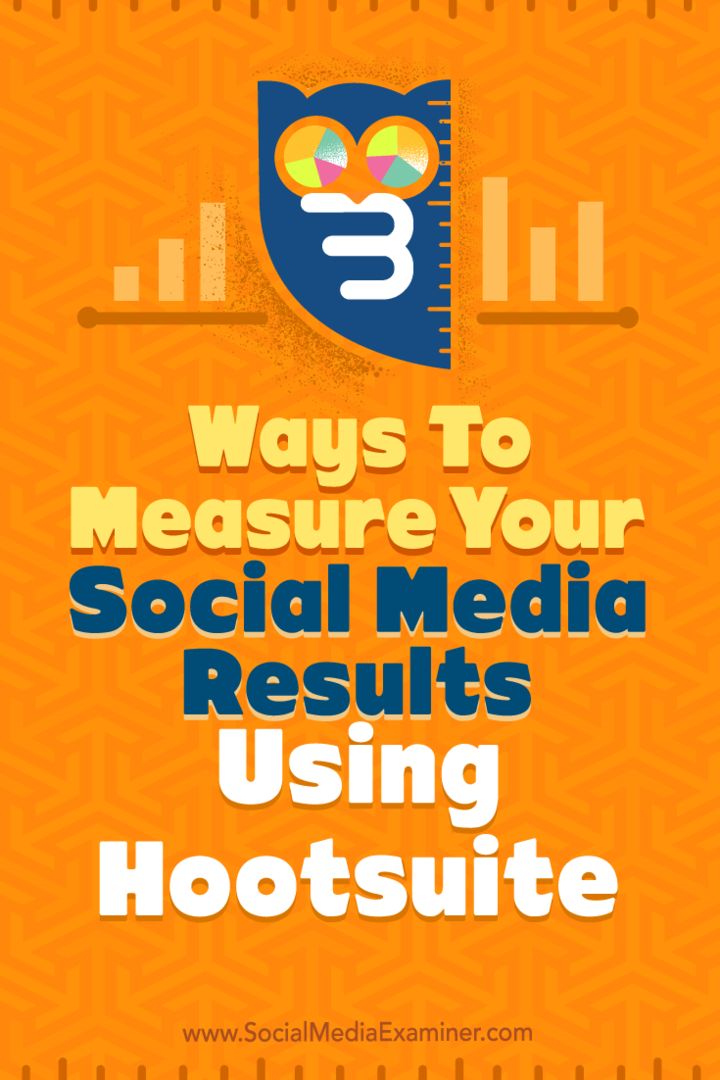 Tipy na tri spôsoby, ako merať výsledky vašich sociálnych médií pomocou aplikácie Hootsuite.