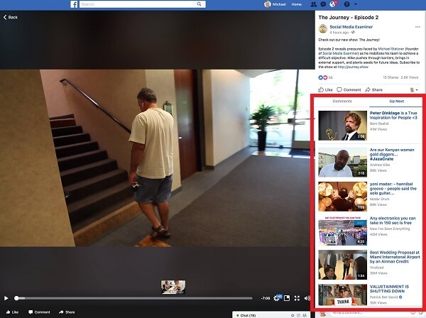 Zdá sa, že Facebook poskytol videám na pracovnej ploche vzhľad, ktorý sa viac podobá sledovaniu, so samostatnými kartami pre 