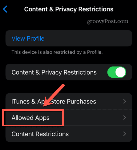 aplikácie povolené pre iPhone
