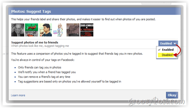 zakážte Facebook, ktorý vám navrhuje fotografie vašich priateľov