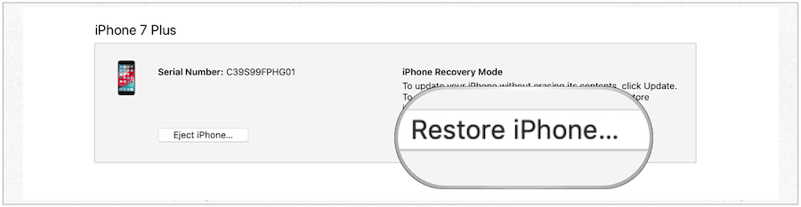 obnovenie iPhone