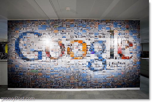 Obrovské logo mozaiky spoločnosti Google