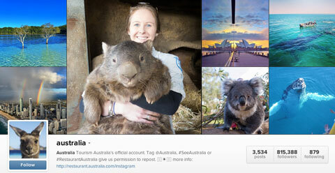 cestovný ruch austrália instagram