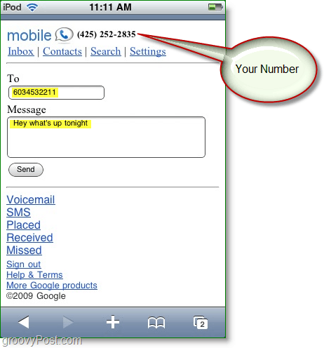 Ako posielať bezplatné texty z mobilného prehliadača pomocou