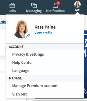 Kliknutím na ikonu Ja upravíte svoj profil a nastavenia ochrany osobných údajov.