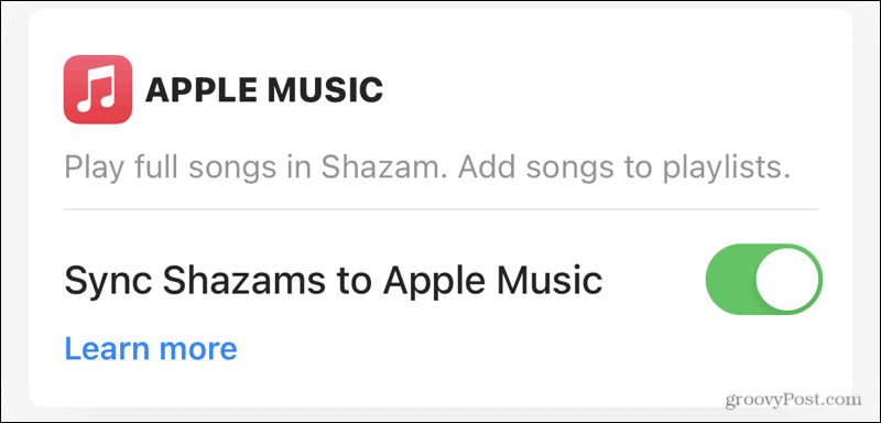 Synchronizujte Apple Music so Shazamom