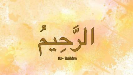 Čo znamená Er-Rahim? Esma Er Rahim Turecký význam a cnosť jej spomienky